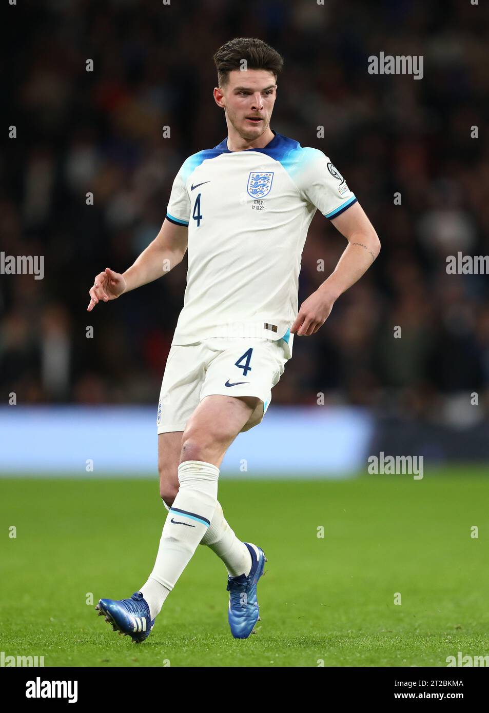 Declan Rice of England - England v Italy, UEFA EURO 2024 Qualifier Group C, Wembley Stadium, London, UK - 17th October 2023. Stock Photo