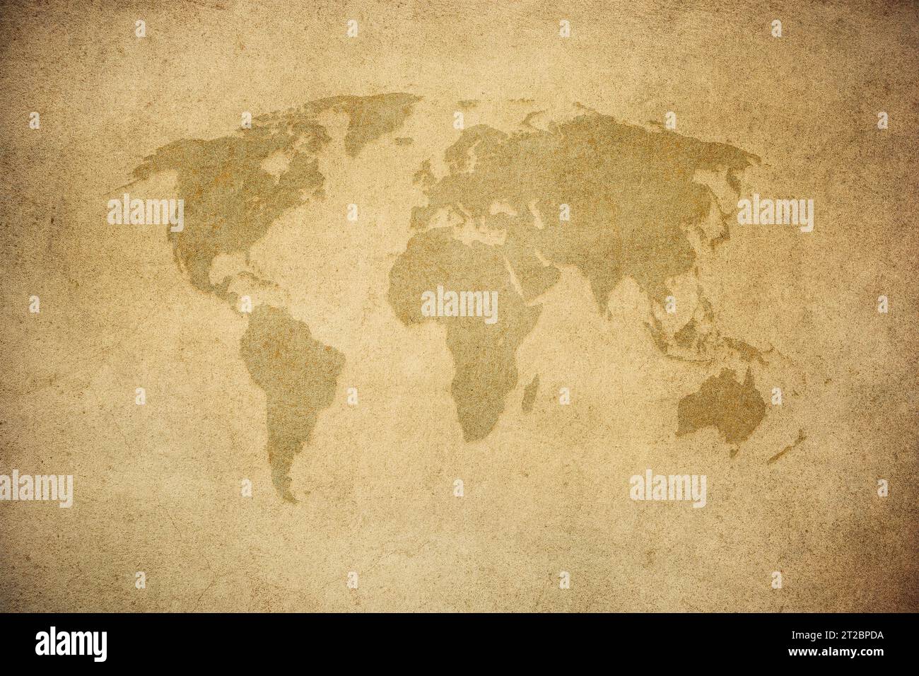 Old map of the world in grunge style. Perfect vintage background Stock ...