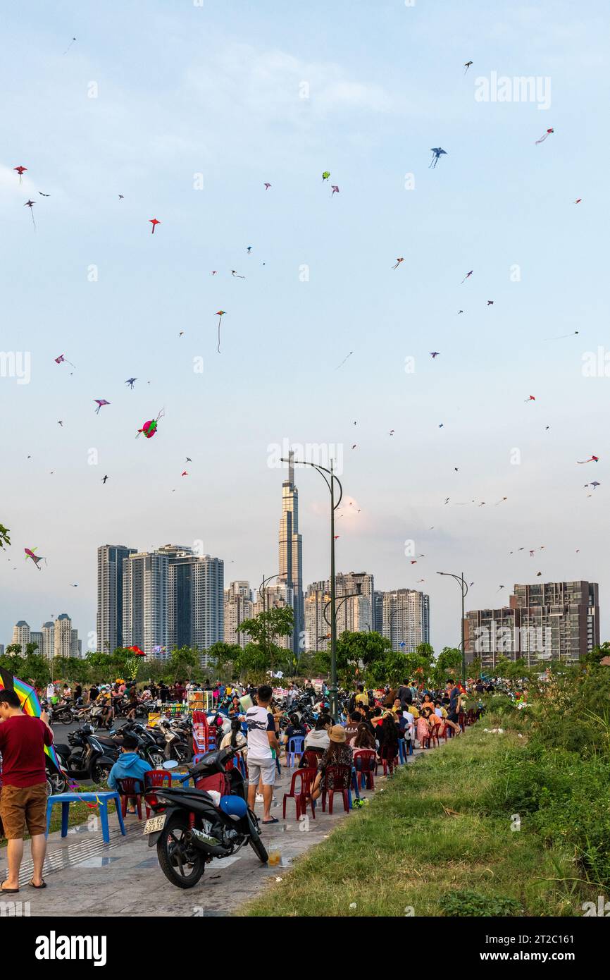 Flying Kites in Ho Chi Minh City is a Big Social Event Stock Photo - Alamy