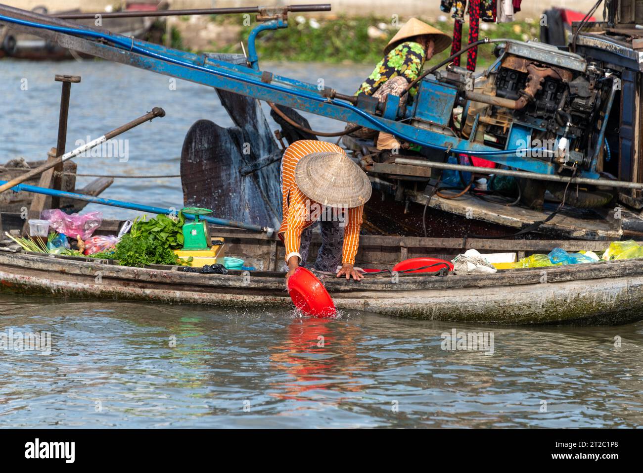Floating Market at Can Tho, Mekong Delta, Vietnam Stock Photo Alamy