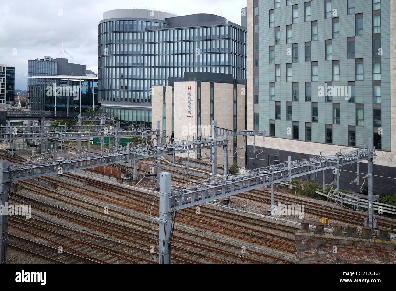 Rail Tracks at Cardiff Central Railway Station Cardiff South Wales UK Stock Photo Alamy