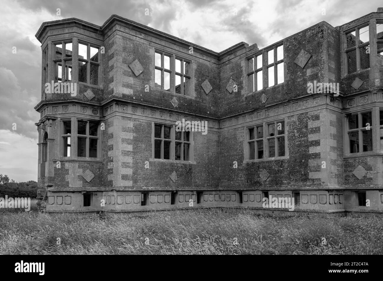 Lyveden, Unfinished Elizabthan Mansion, Northamptonshire, UK Stock Photo