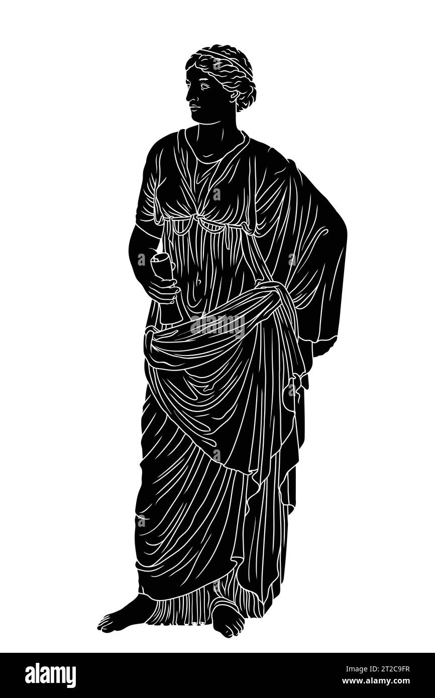 Vector Greek women. Stock Vector