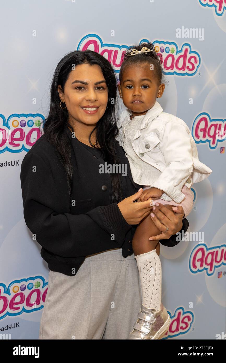 Guests attend the Aquabeads Nail Studio Launch at The Townhouse Covent