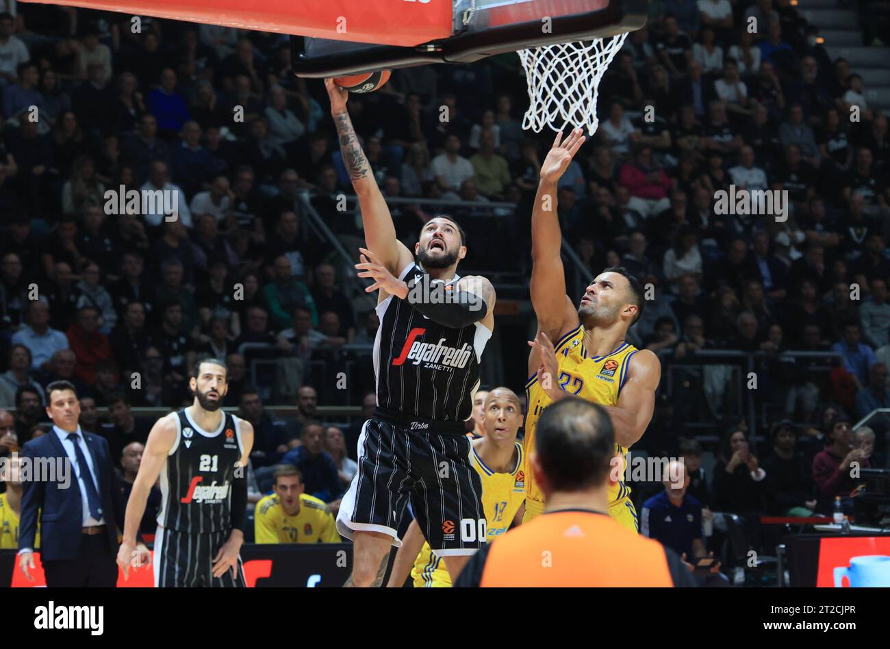 Bologna, Italy. 18th Oct, 2023. Isaia Cordinier (Segafredo Virtus