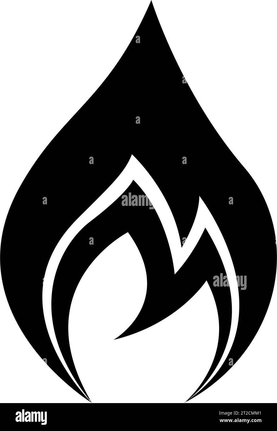 Fire flame clipart Black and White Stock Photos & Images - Alamy