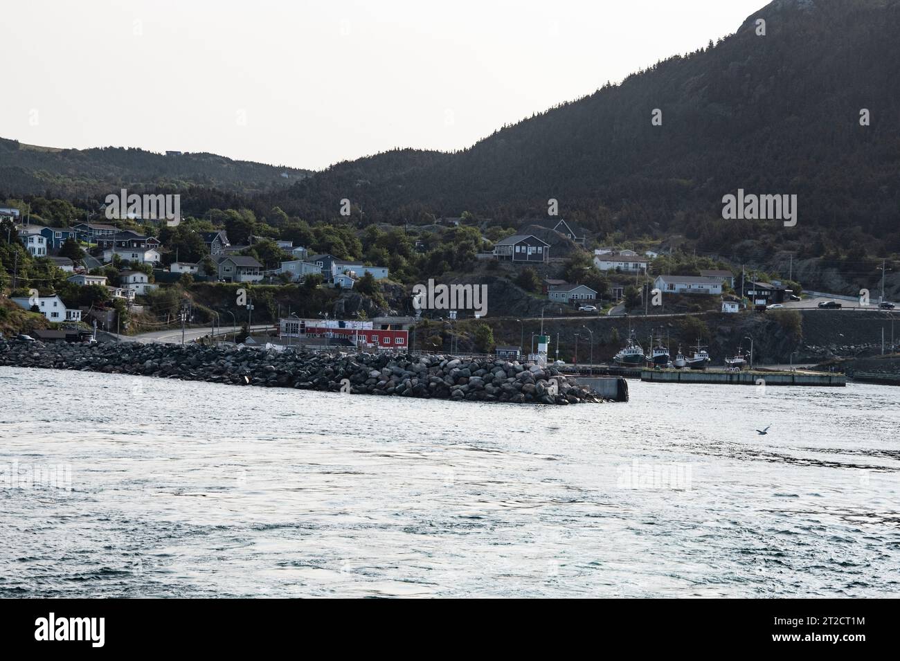 Portugal Cove ferry terminal from ferry to Bell Island, Newfoundland & Labrador, Canada Stock