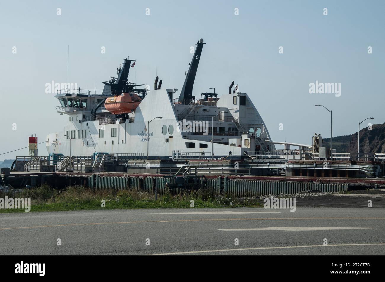 Ferry docked at Bell Island, Newfoundland & Labrador, Canada Stock Photo