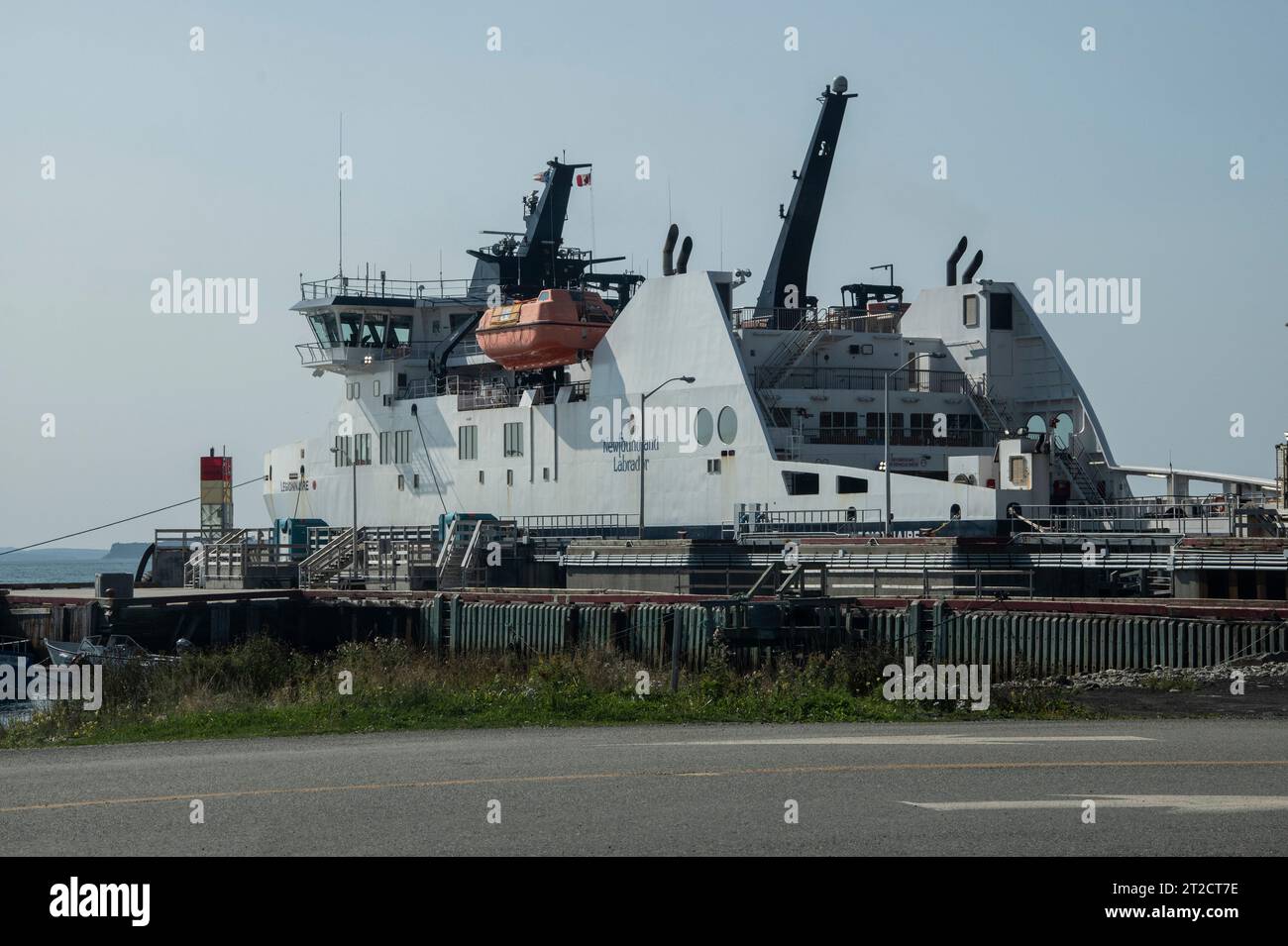 Ferry docked at Bell Island, Newfoundland & Labrador, Canada Stock Photo