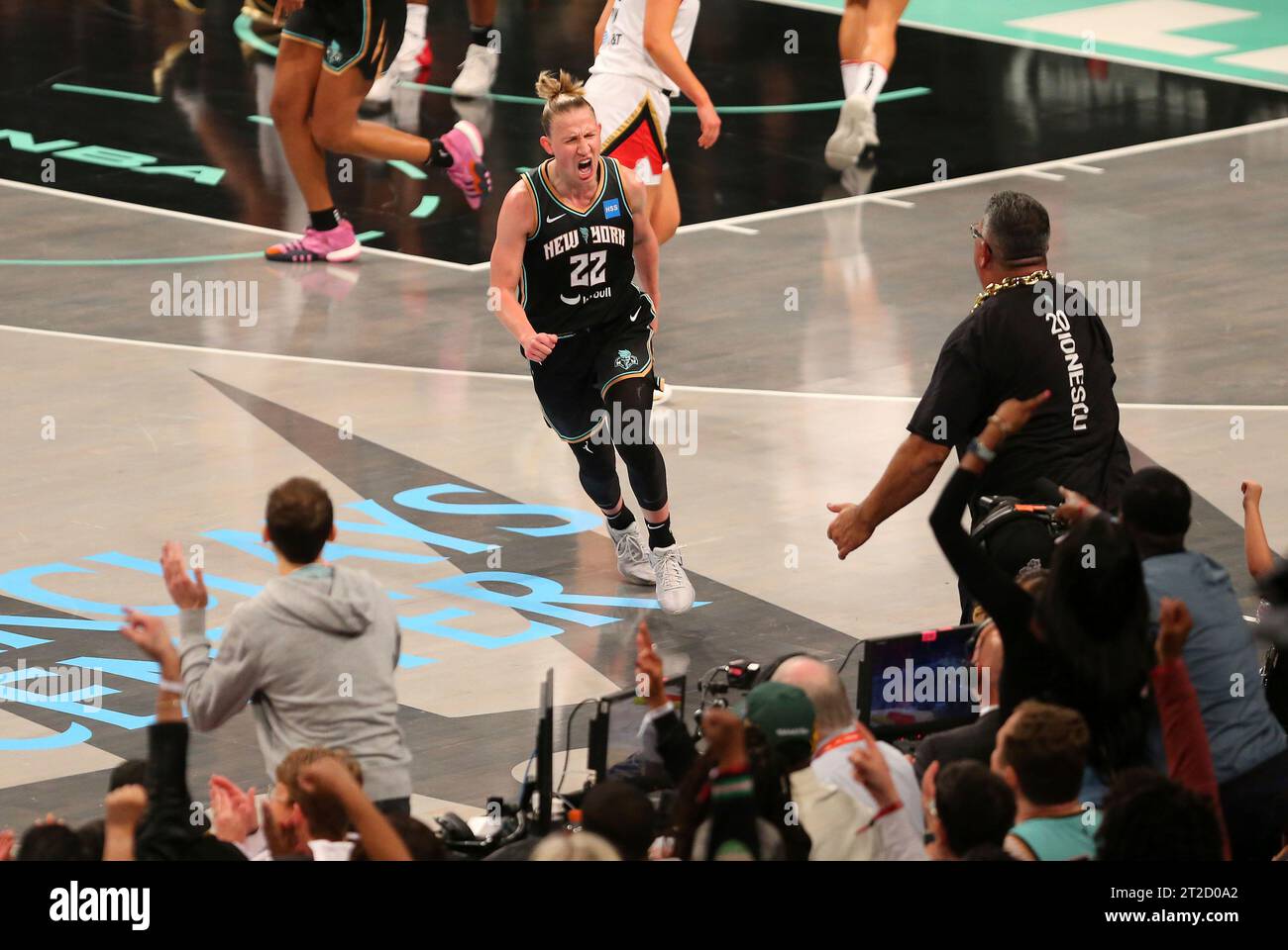 BROOKLYN, NY OCTOBER 18 New York Liberty guard Courtney Vandersloot