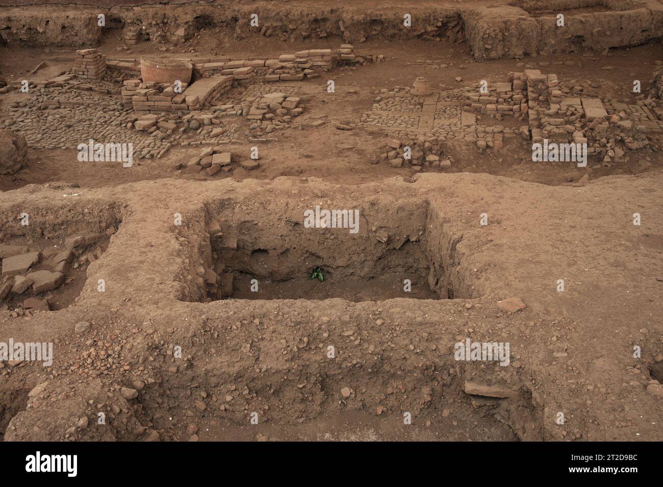 Archaeological site in Java, Indonesia Stock Photo