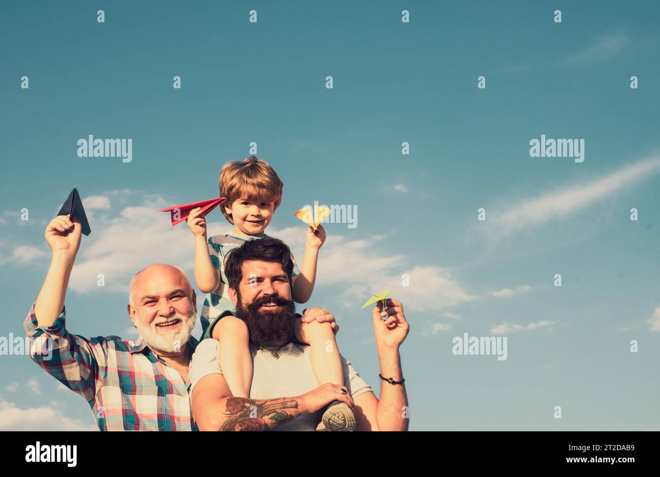 Dad giving son piggyback ride hi-res stock photography and images - Alamy