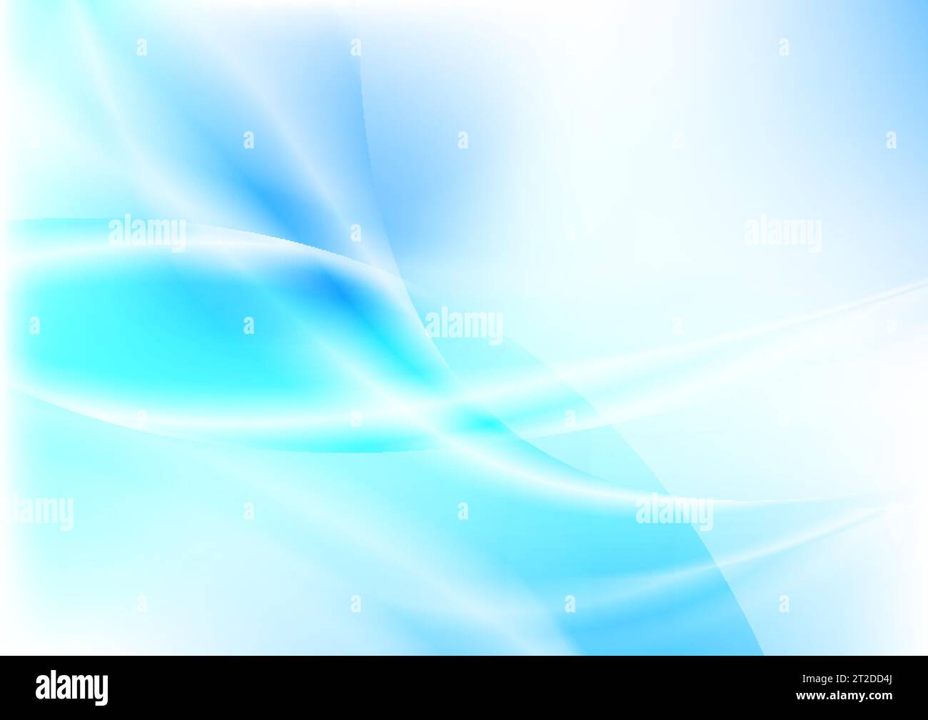 Bright shiny light blue waves abstract elegant vector background Stock Vector