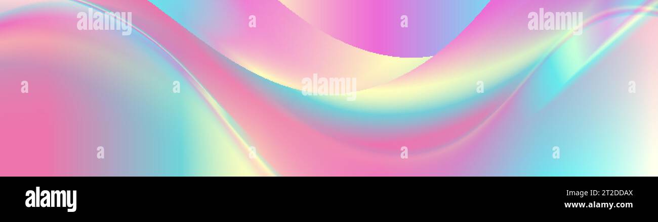 Colorful holographic foil abstract liquid waves futuristic background ...
