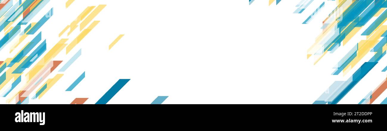 Abstract blue orange geometric technology banner design. Vector background Stock Vector