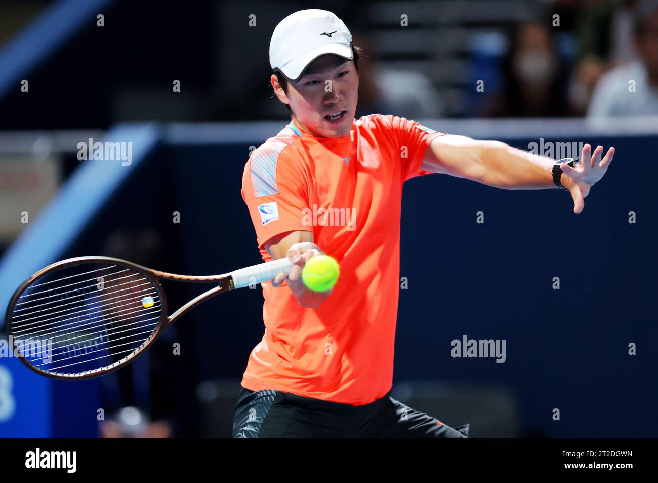 Ariake Coliseum, Tokyo, Japan. 18th Oct, 2023. Masamichi Imamura (JPN), OCTOBER 18, 2023 - Tennis : Kinoshita Group Japan Open Tennis Championships 2023 Men's Doubles 1st Round at Ariake Coliseum, Tokyo, Japan. Credit: Naoki Nishimura/AFLO SPORT/Alamy Live News Stock Photo