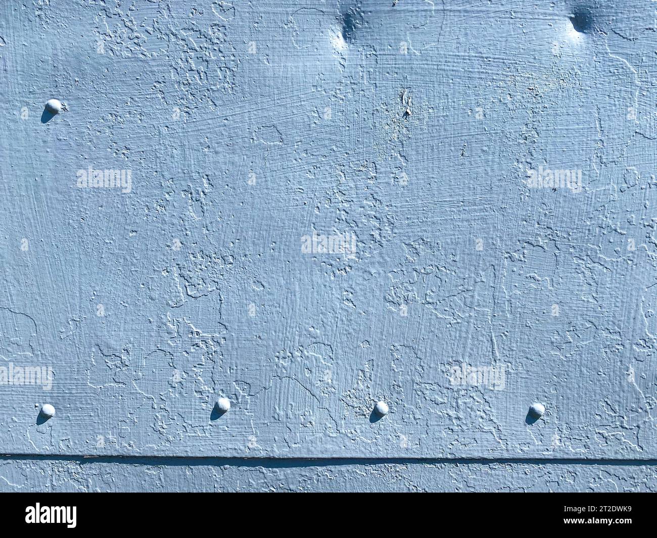 Blue paint metal plate texture and background Stock Photo - Alamy