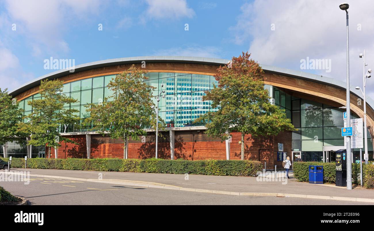 The international swimming pool at Corby, England Stock Photo Alamy