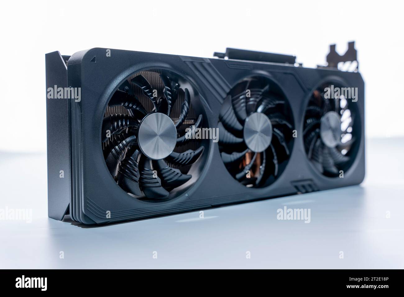 a modern powerful gaming graphics card for a computer with three fans
