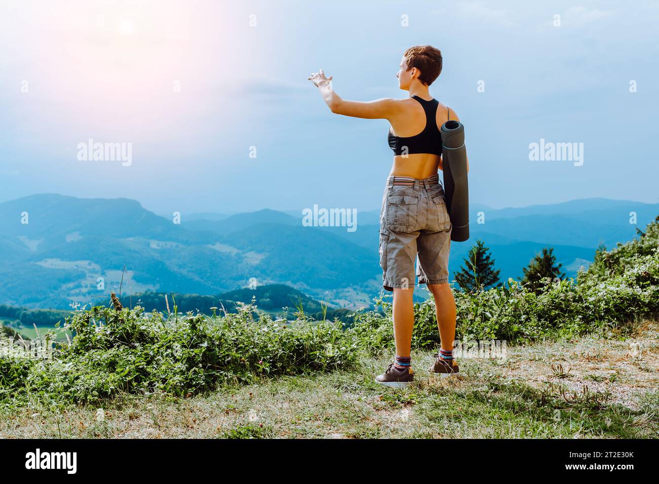 portrait-active-teenage-girl-on-mountain-hiking-trip-stock-photo-alamy