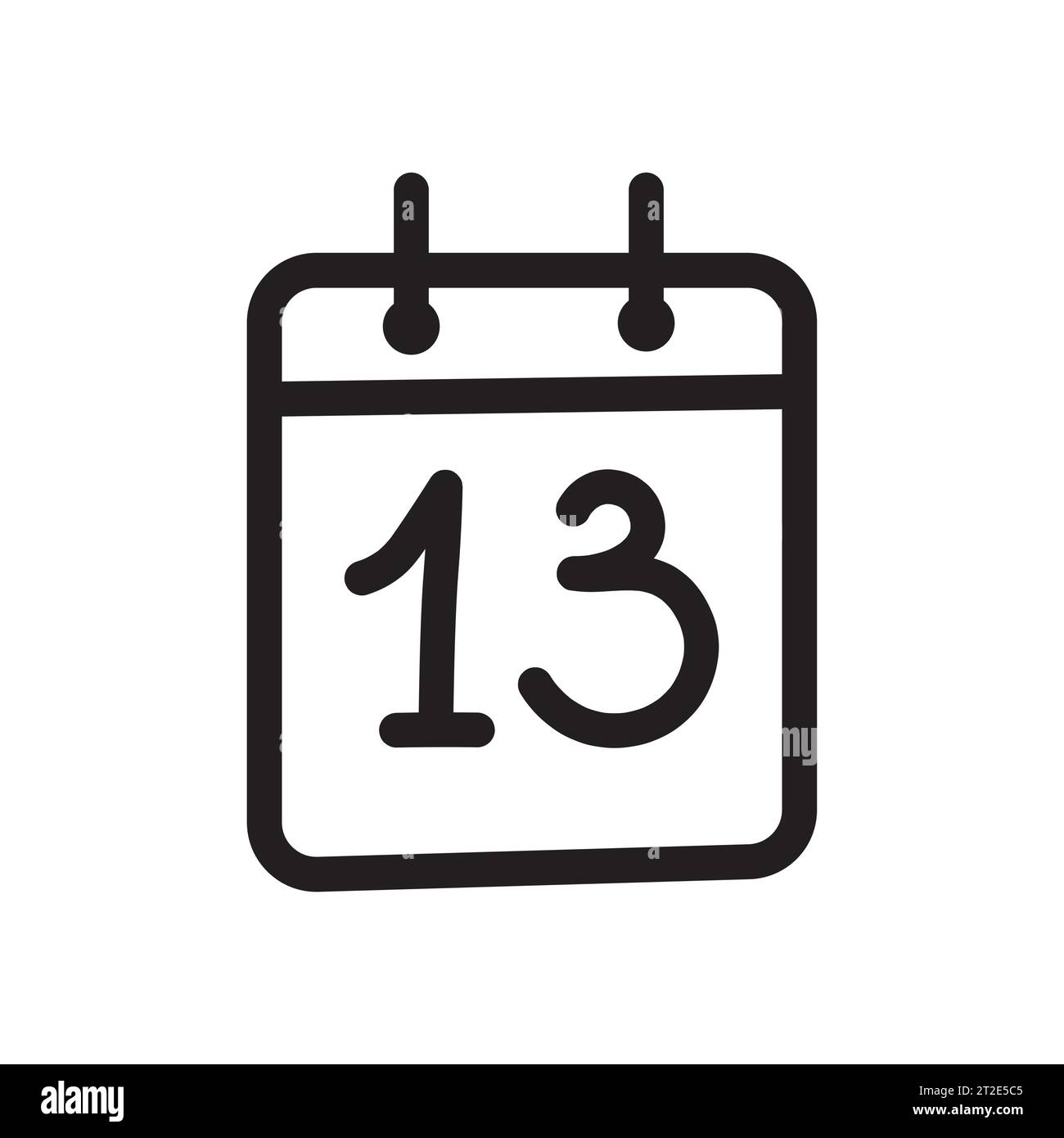 Doodle calendar. Doodle calendar clipart isolated. Decorative element ...