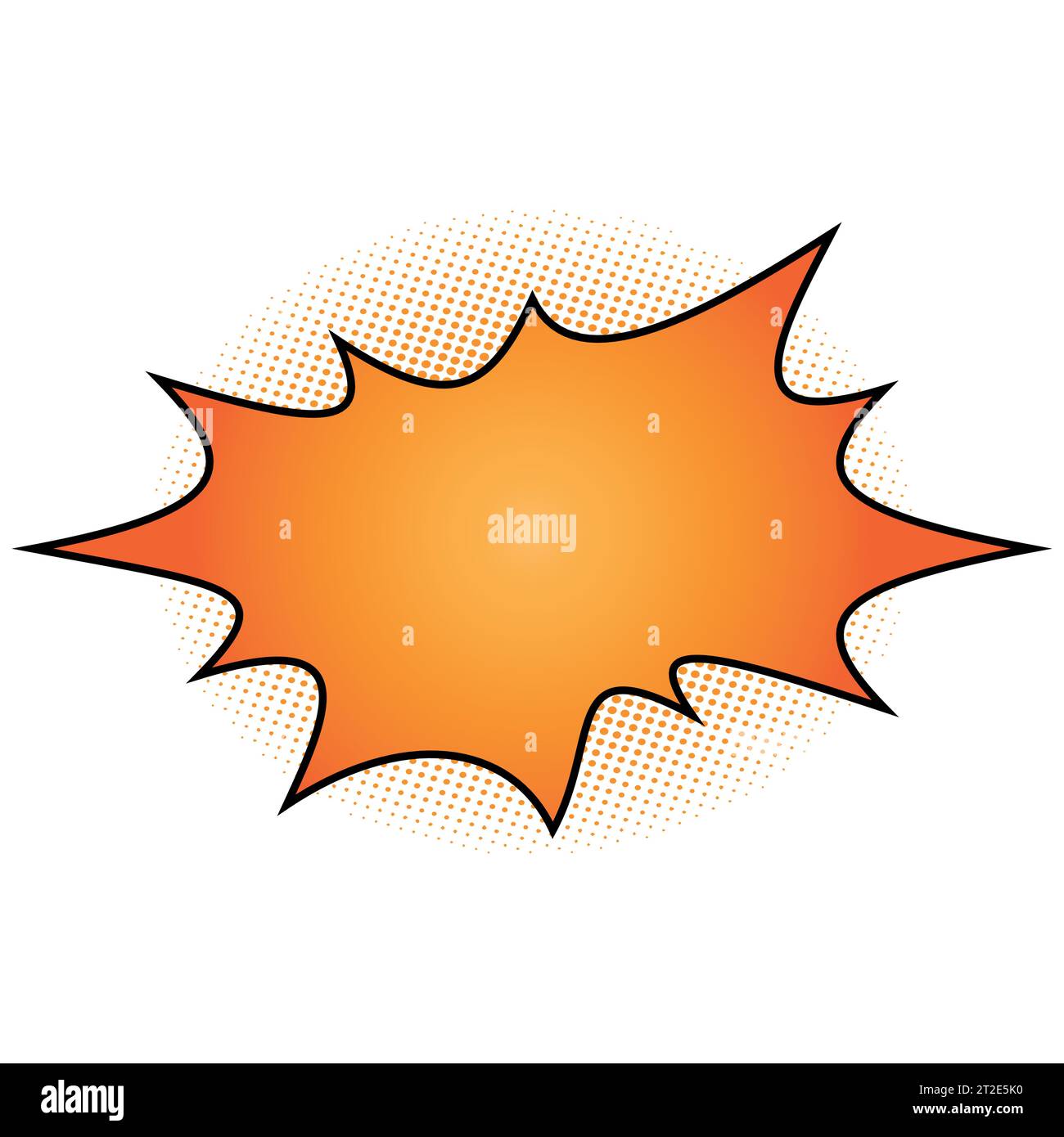 Retro comic speech bubbles set with colorful halftone shadows on white ...