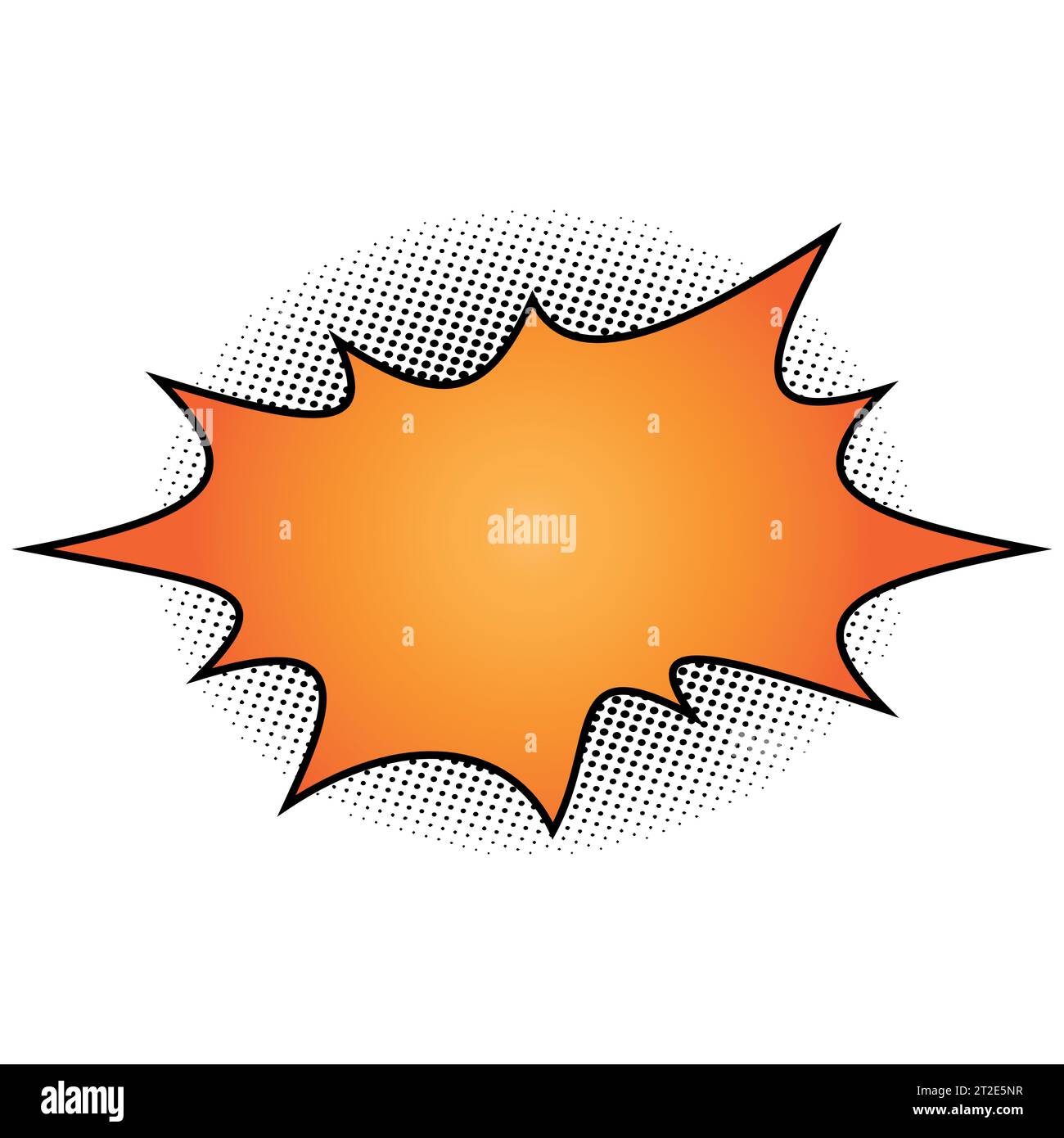 Retro comic speech bubbles set with colorful halftone shadows on white ...