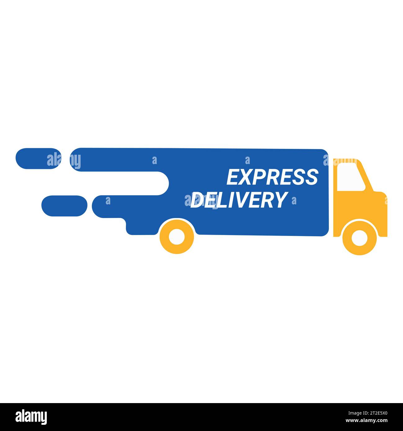 Fast shipping delivery truck flat vector icon for apps and websites ...