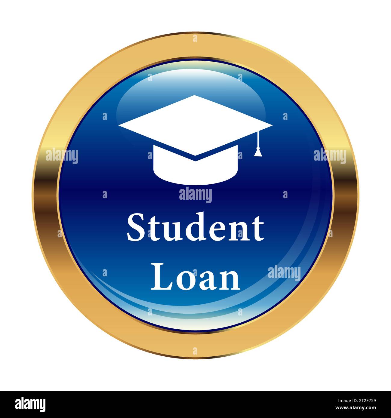 Student loan icon internet Stock Vector Images - Alamy