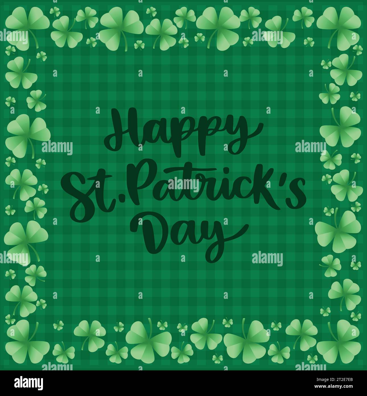 Happy St. Patrick's Day background, banner, greeting card. Wooden background  with clover, symbols of the holiday, with a place for your inscription  Stock Photo - Alamy