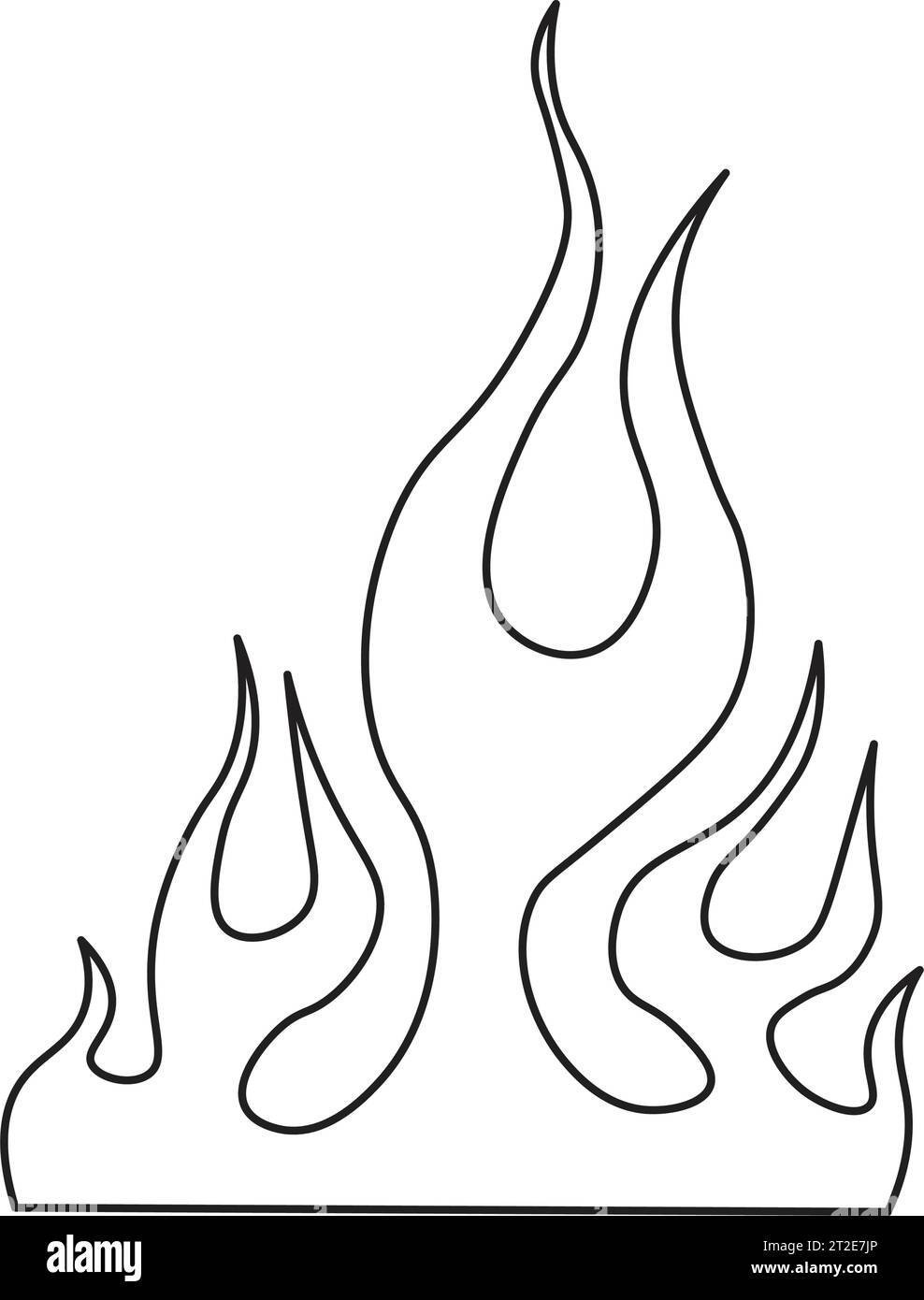 fire flame drawn tattoo icon Stock Vector Image & Art - Alamy