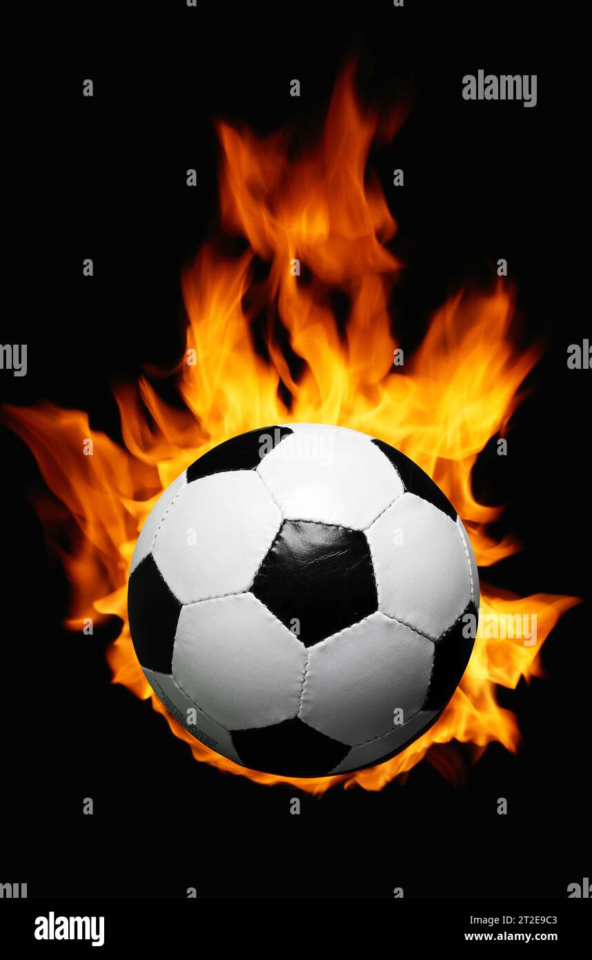 Fire Soccerball Stock Photos - 654 Images