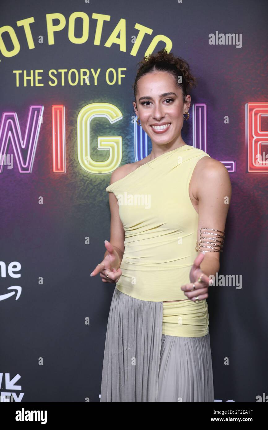 Sydney, Australia. 19th October 2023. Evie Ferris attends the red carpet World Premiere screening of Hot Potato: The Story of the Wiggles at Event Cinemas, 505-525 George Street, Sydney. Credit: Richard Milnes/Alamy Live News Stock Photo