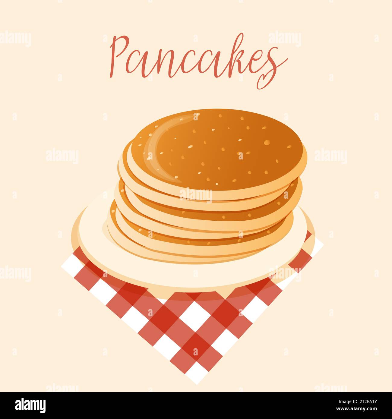 Pile tasty homemade american Stock Vector Images Alamy