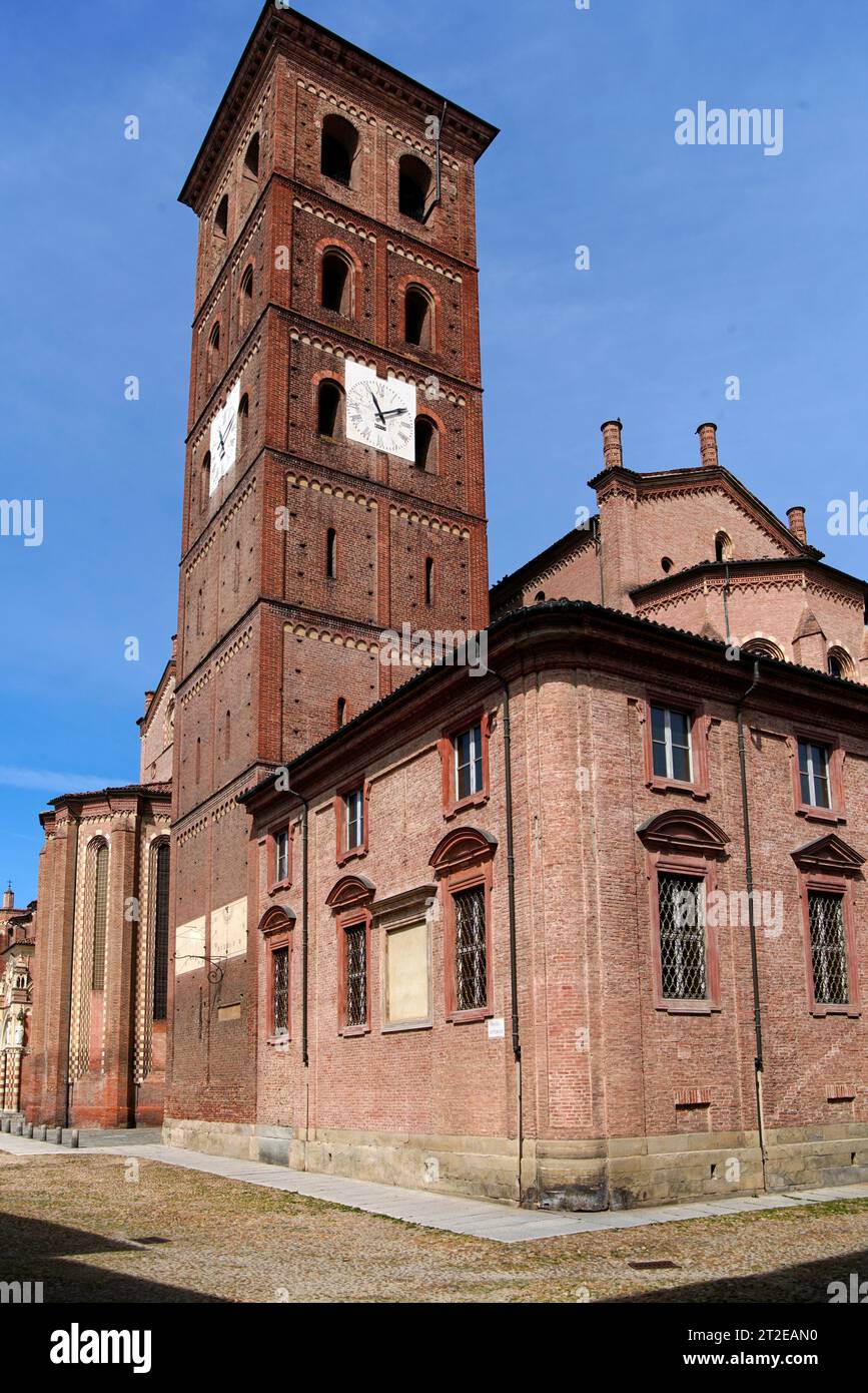 Cathedral of Santa Maria Assunta, Asti, Piedmont, Italy Stock Photo