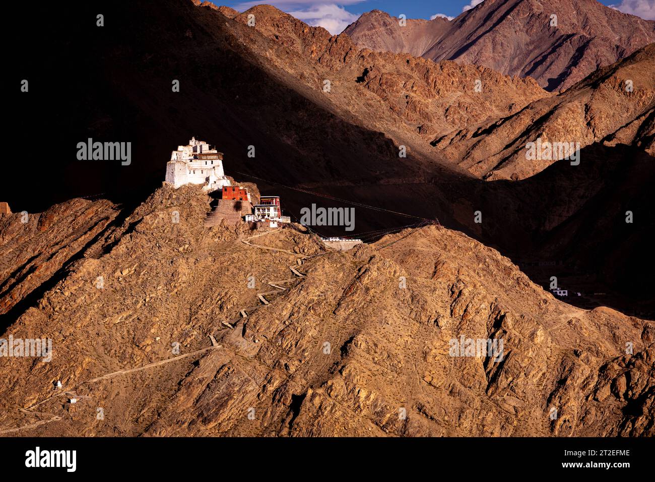 Namgyal Tsemo Gompa (Monastery), Leh, Ladakh, India Stock Photo