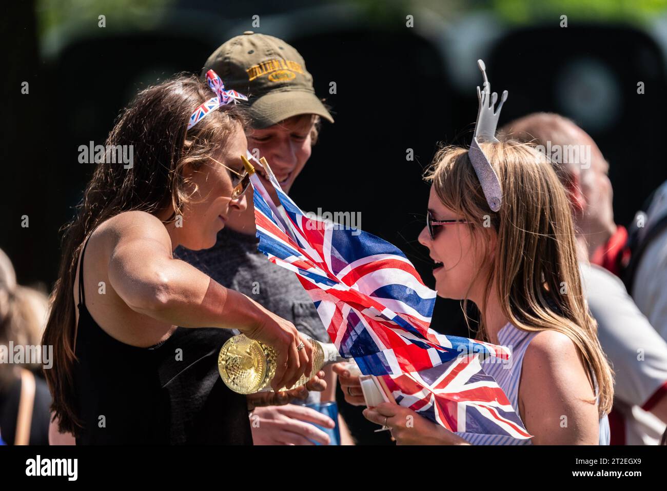 Crowd of royal fans hi-res stock photography and images - Alamy