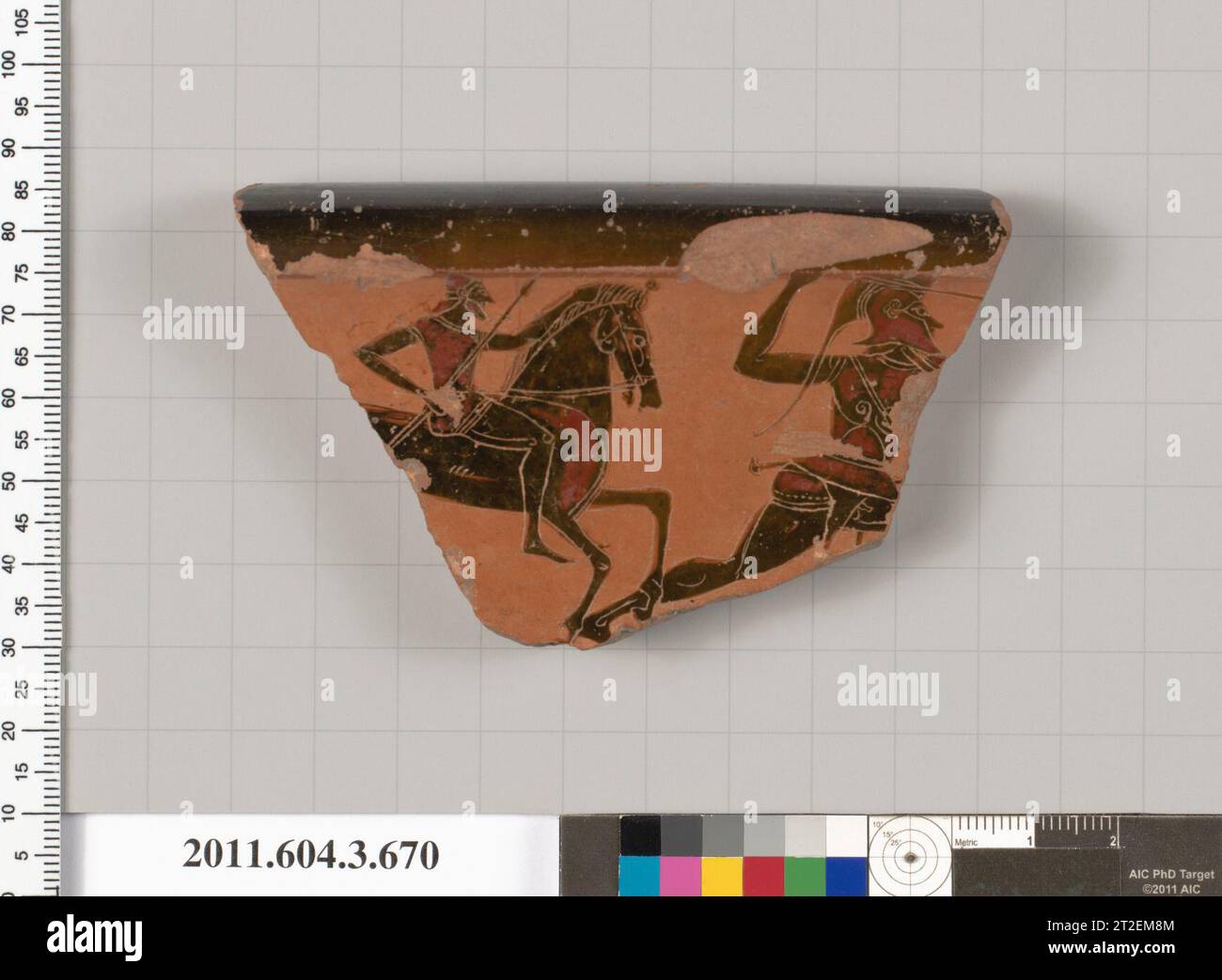 Terracotta fragment of a calyx-krater (bowl for mixing wine and water ...