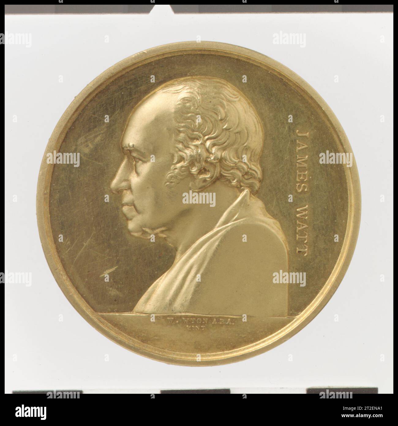 James Watt Medalist: William Wyon British 1833 Stock Photo