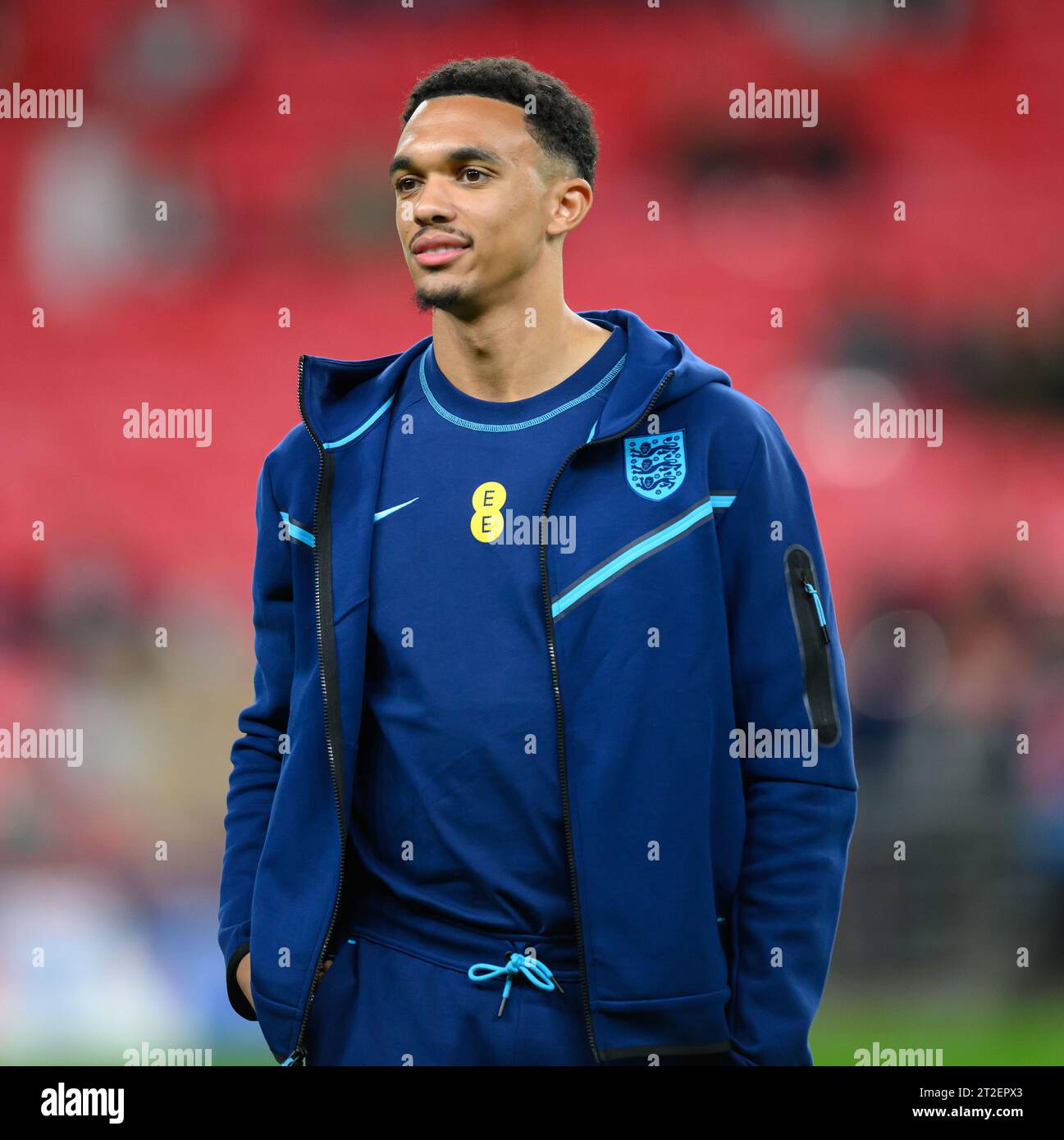 17 Oct 2023 - England v Italy - Euro 2024 Qualifier - Wembley Stadium.  England's Trent Alexander-Arnold before the match against Italy. Picture : Mark Pain / Alamy Live News Stock Photo