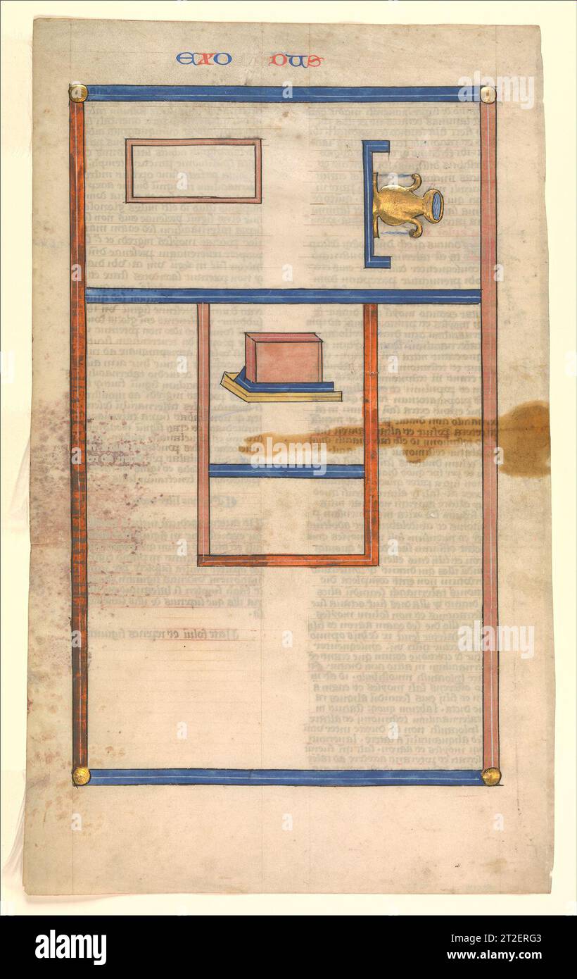 Floor Plan of the Tabernacle, one of six illustrated leaves from the ...