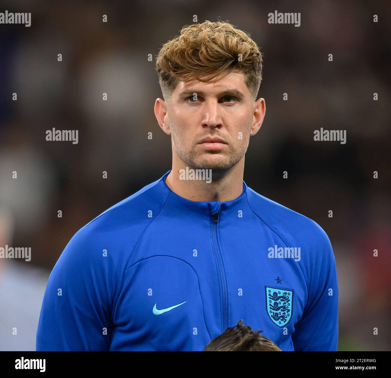 17 Oct 2023 - England v Italy - Euro 2024 Qualifier - Wembley Stadium.  England's John Stones during the match against Italy. Picture : Mark Pain / Alamy Live News Stock Photo
