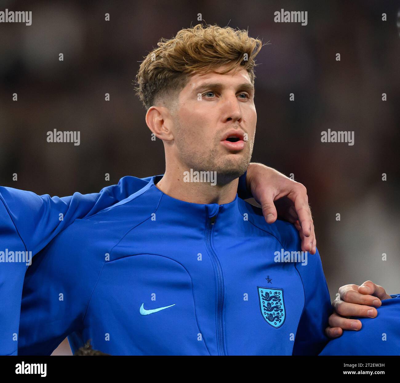 17 Oct 2023 - England v Italy - Euro 2024 Qualifier - Wembley Stadium.  England's John Stones before the match against Italy. Picture : Mark Pain / Alamy Live News Stock Photo