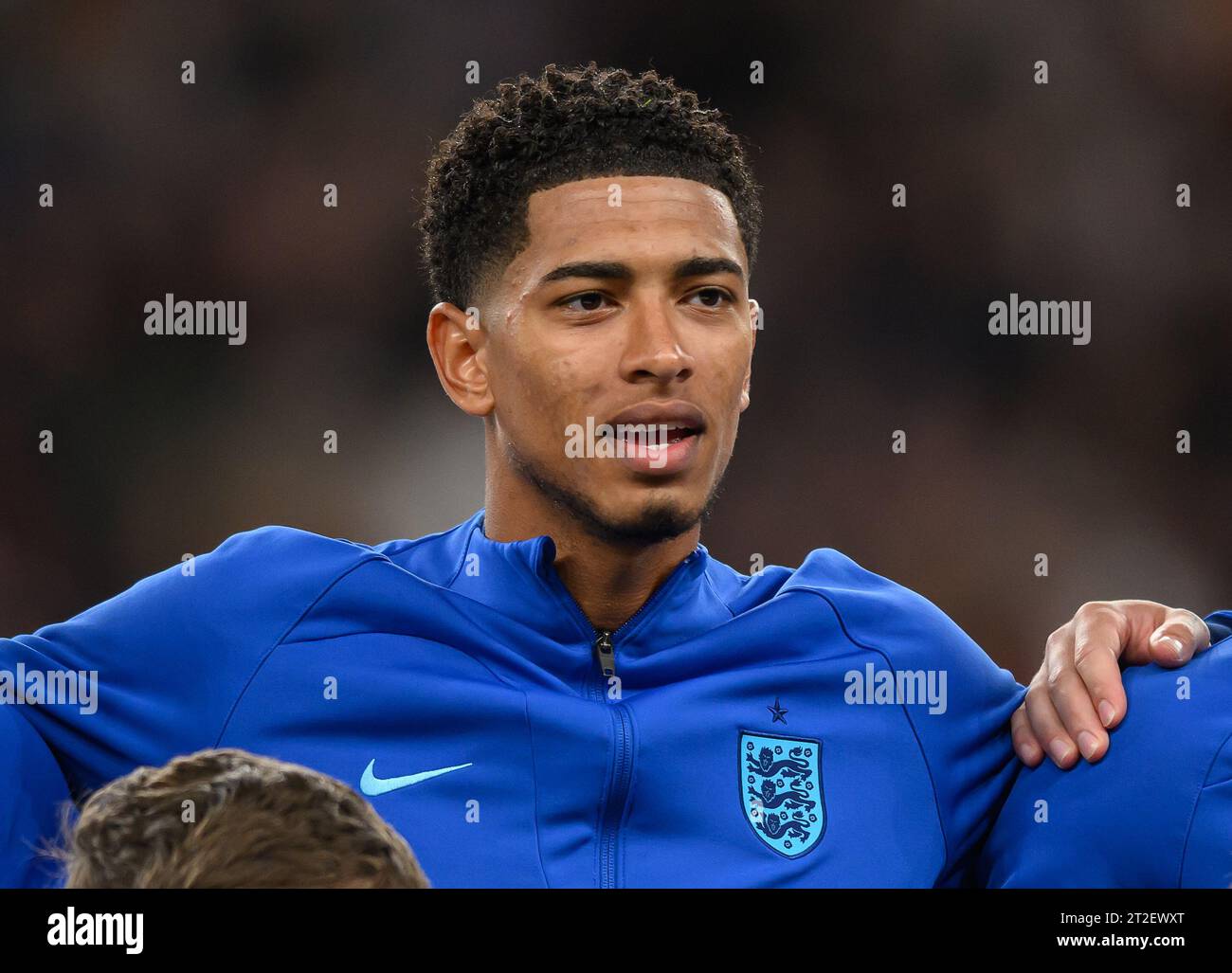 17 Oct 2023 - England v Italy - Euro 2024 Qualifier - Wembley Stadium.  England's Jude Bellingham before the match against Italy. Picture : Mark Pain / Alamy Live News Stock Photo