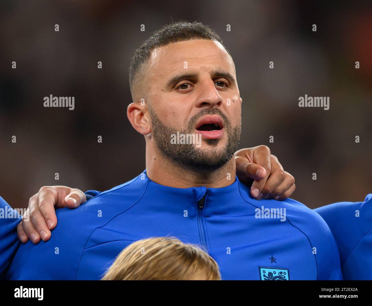 17 Oct 2023 - England v Italy - Euro 2024 Qualifier - Wembley Stadium.  England's Kyle Walker before the match against Italy. Picture : Mark Pain / Alamy Live News Stock Photo