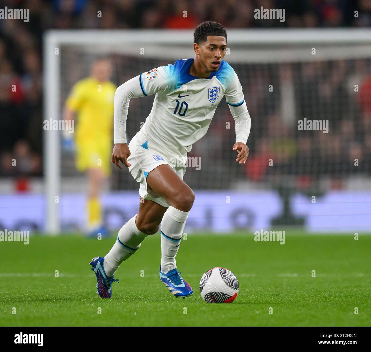 17 Oct 2023 - England v Italy - Euro 2024 Qualifier - Wembley Stadium.  England's Jude Bellingham during the match against Italy. Picture : Mark Pain / Alamy Live News Stock Photo