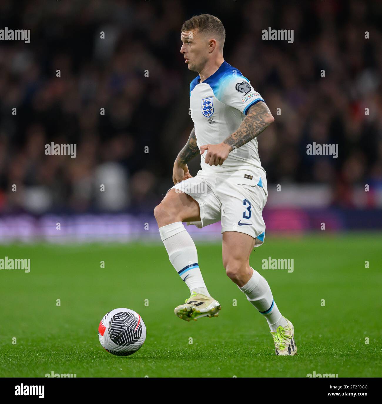 17 Oct 2023 - England v Italy - Euro 2024 Qualifier - Wembley Stadium.  England's Kieran Trippier during the match against Italy. Picture : Mark Pain / Alamy Live News Stock Photo
