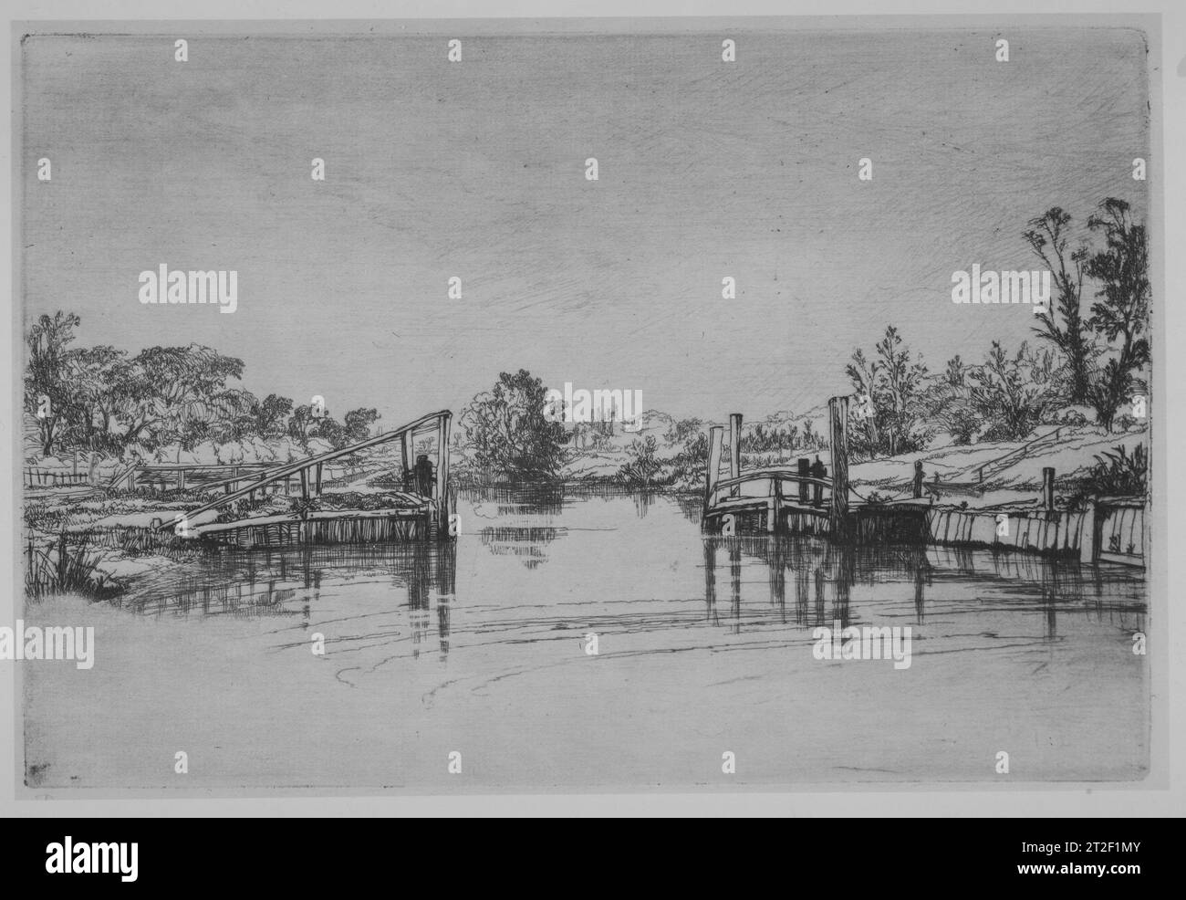 Egham lock Black and White Stock Photos & Images Alamy