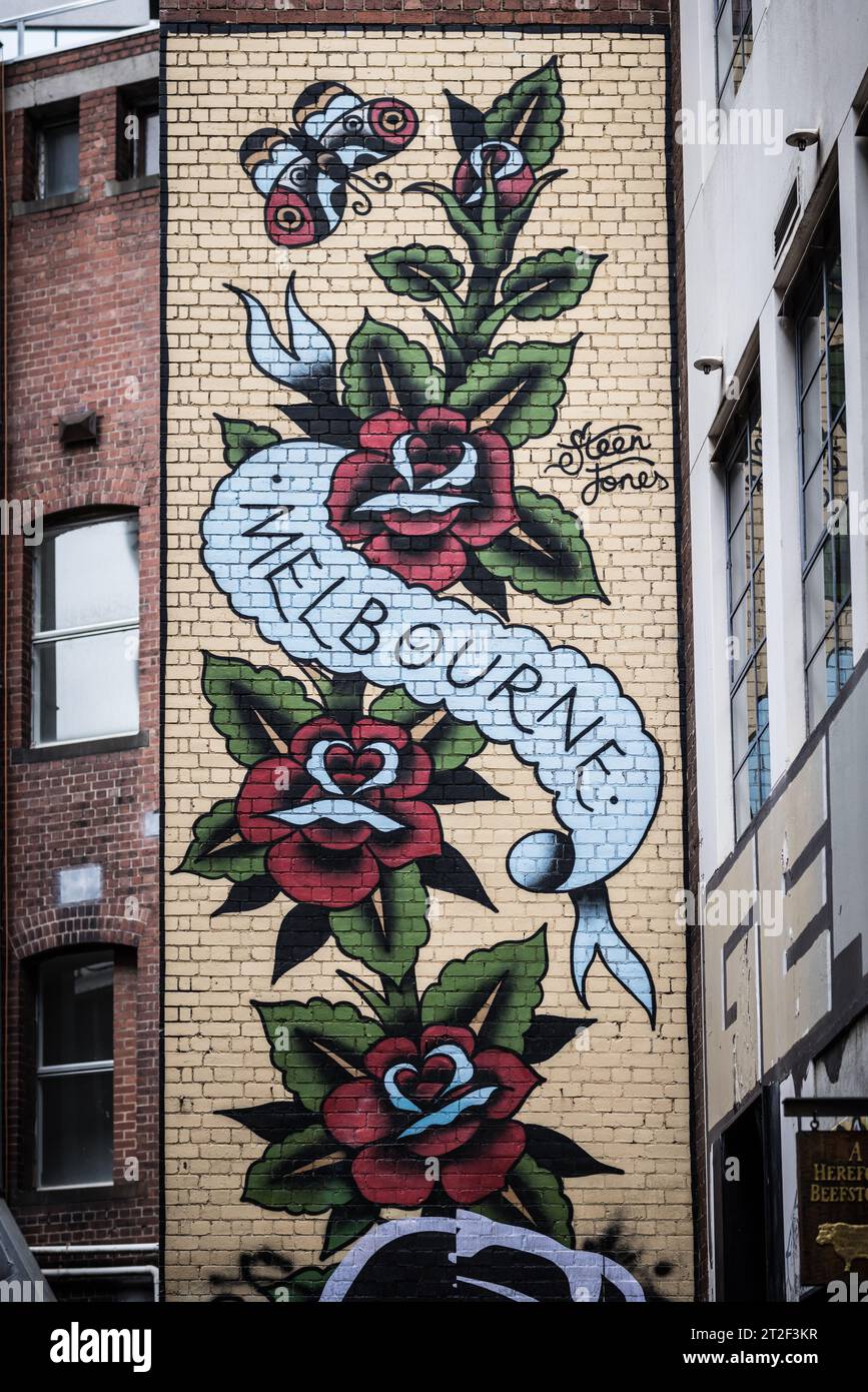AC/DC Lane Detail in Melbourne Australia Stock Photo - Alamy
