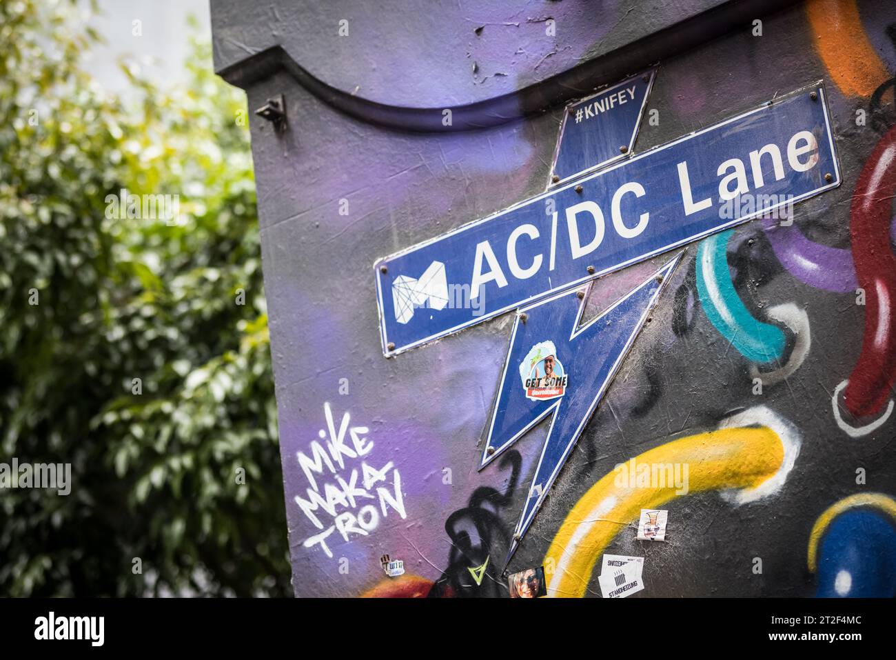 AC/DC Lane Detail in Melbourne Australia Stock Photo - Alamy